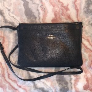 Black coach crossbody purse